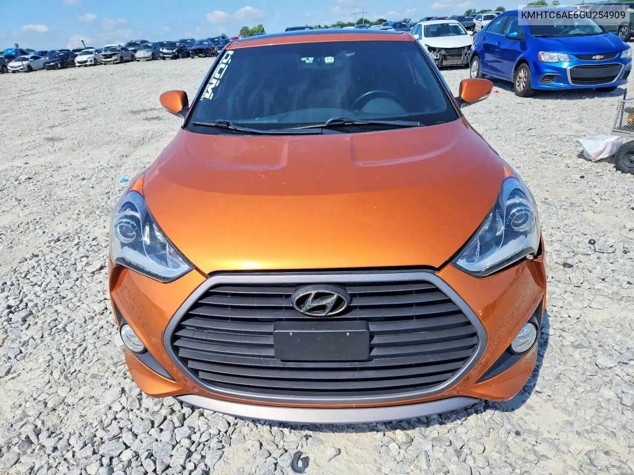 2016 Hyundai Veloster Turbo VIN: KMHTC6AE6GU254909 Lot: 59593566