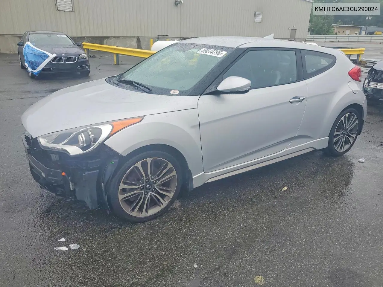 2016 Hyundai Veloster Turbo VIN: KMHTC6AE3GU290024 Lot: 59674796