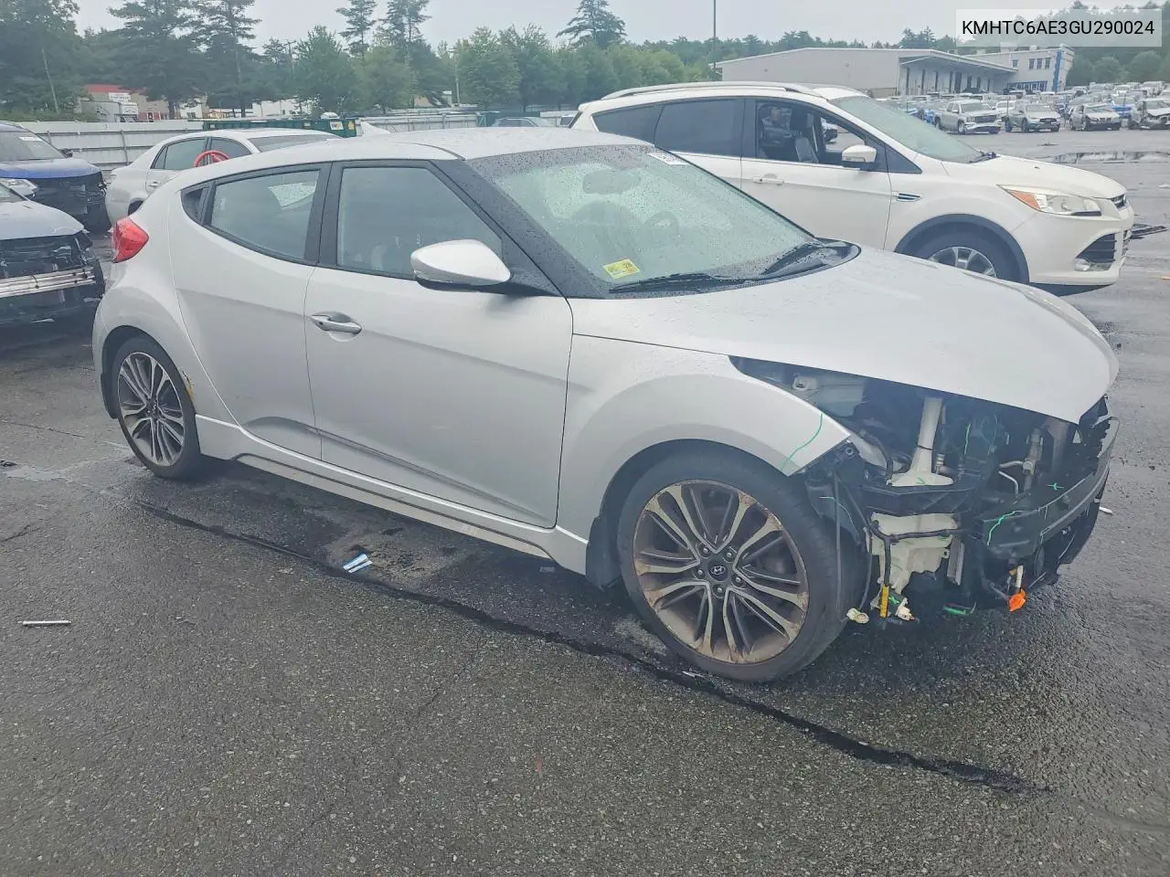 2016 Hyundai Veloster Turbo VIN: KMHTC6AE3GU290024 Lot: 59674796