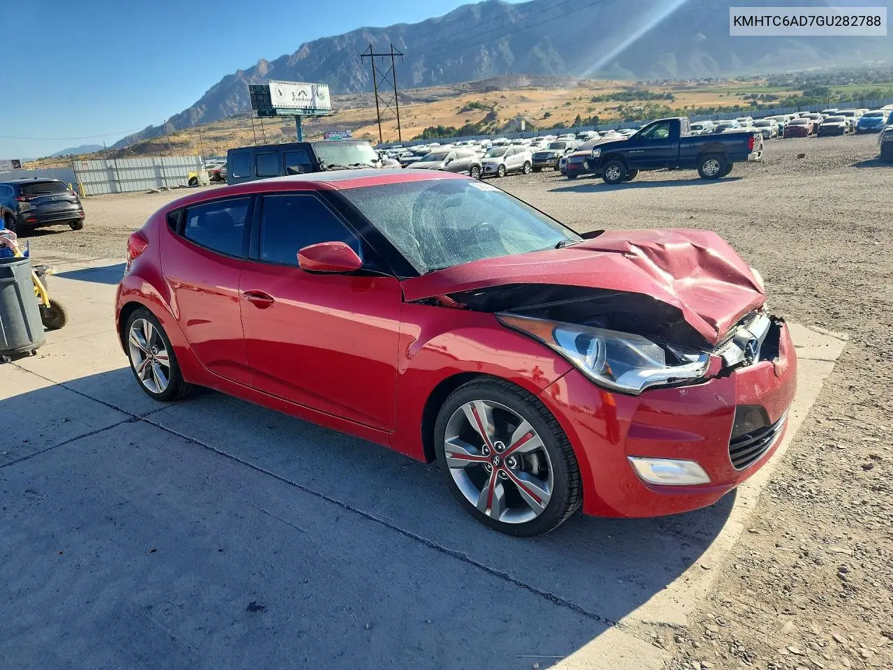 2016 Hyundai Veloster Base VIN: KMHTC6AD7GU282788 Lot: 59894026