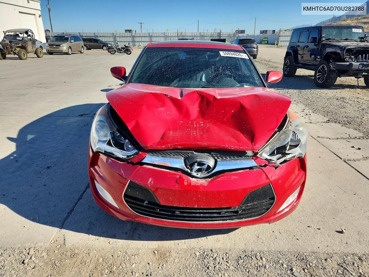 2016 Hyundai Veloster Base VIN: KMHTC6AD7GU282788 Lot: 59894026