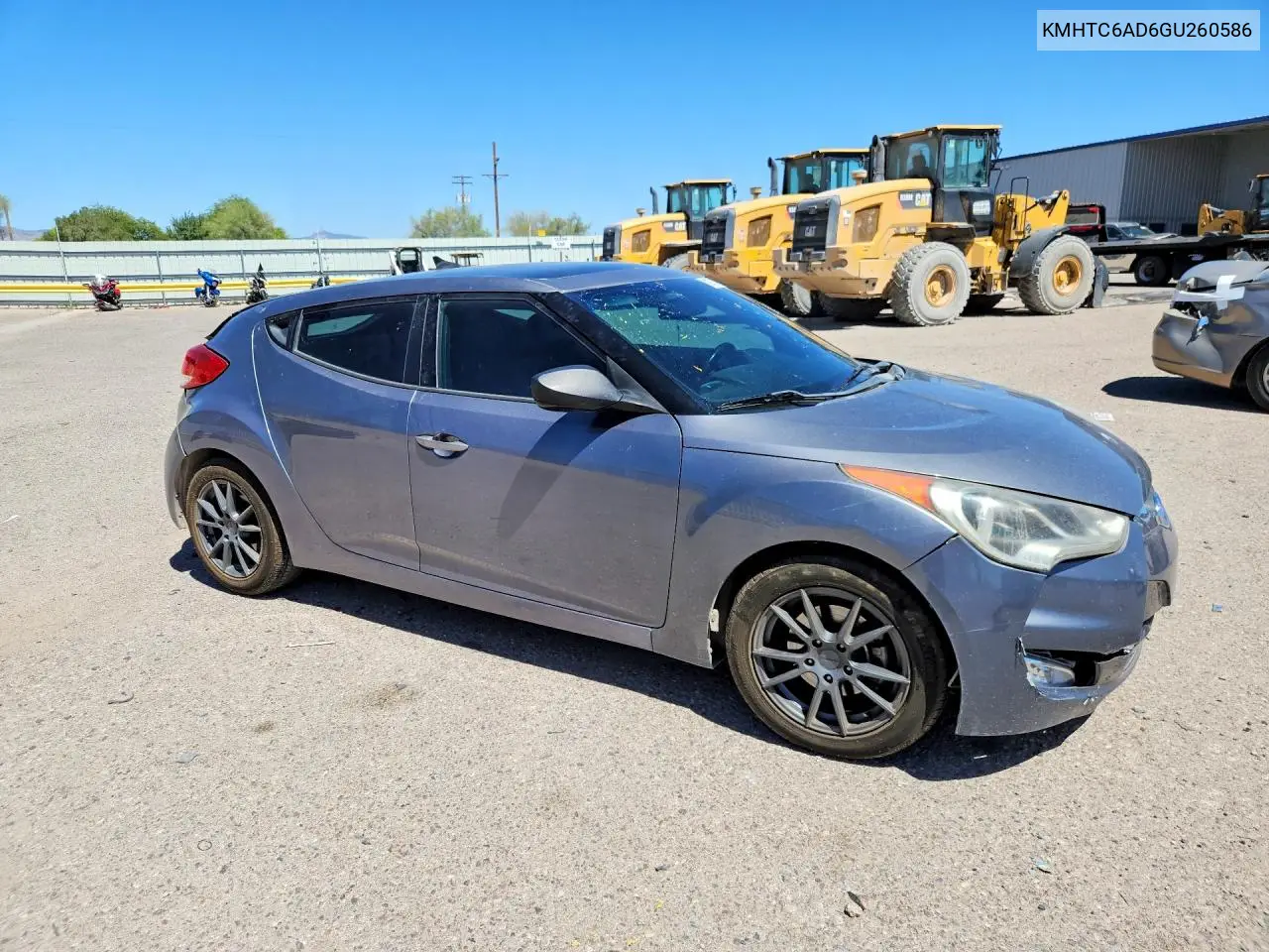 2016 Hyundai Veloster Base VIN: KMHTC6AD6GU260586 Lot: 59974376