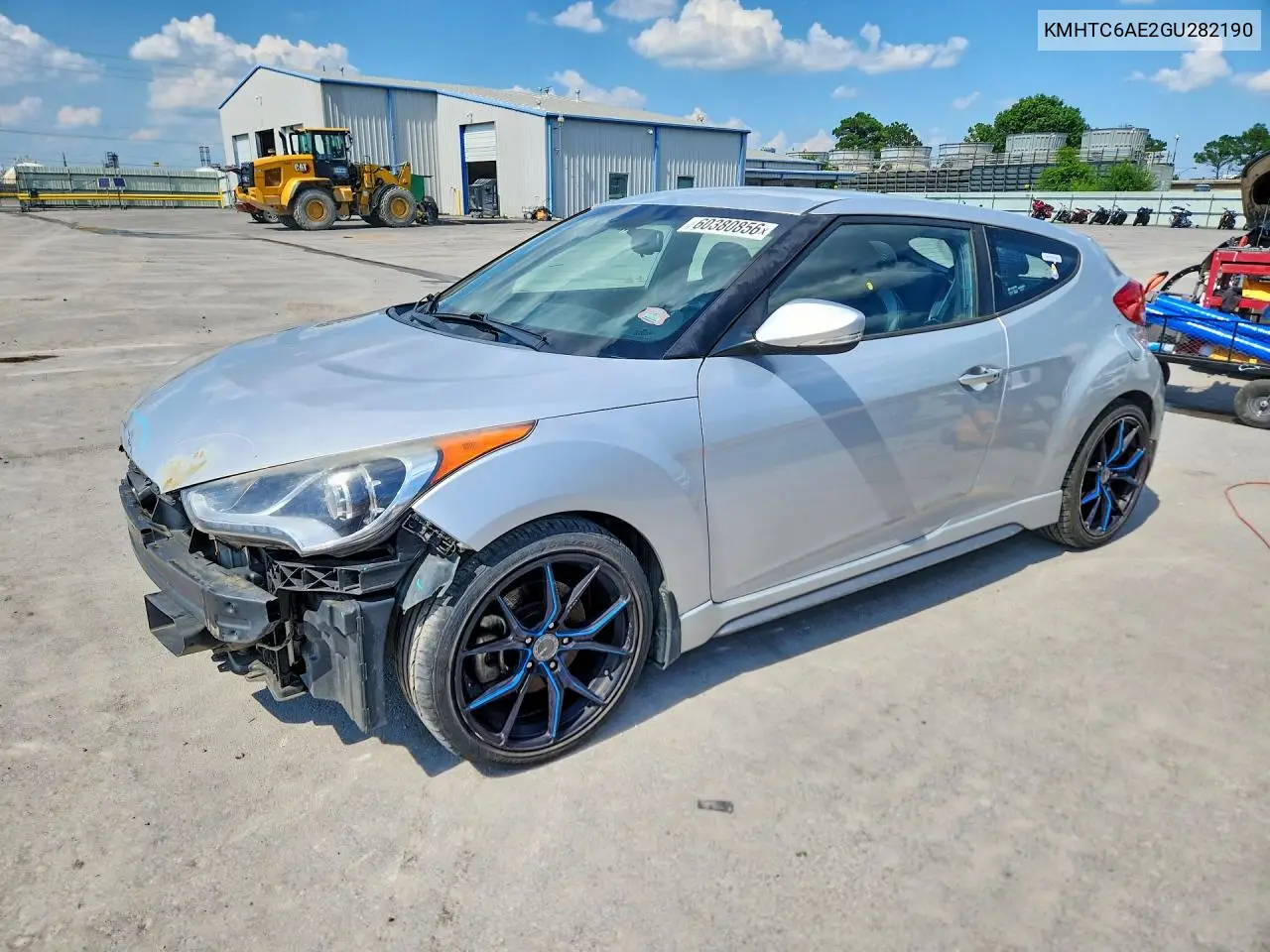 2016 Hyundai Veloster Turbo VIN: KMHTC6AE2GU282190 Lot: 60380856