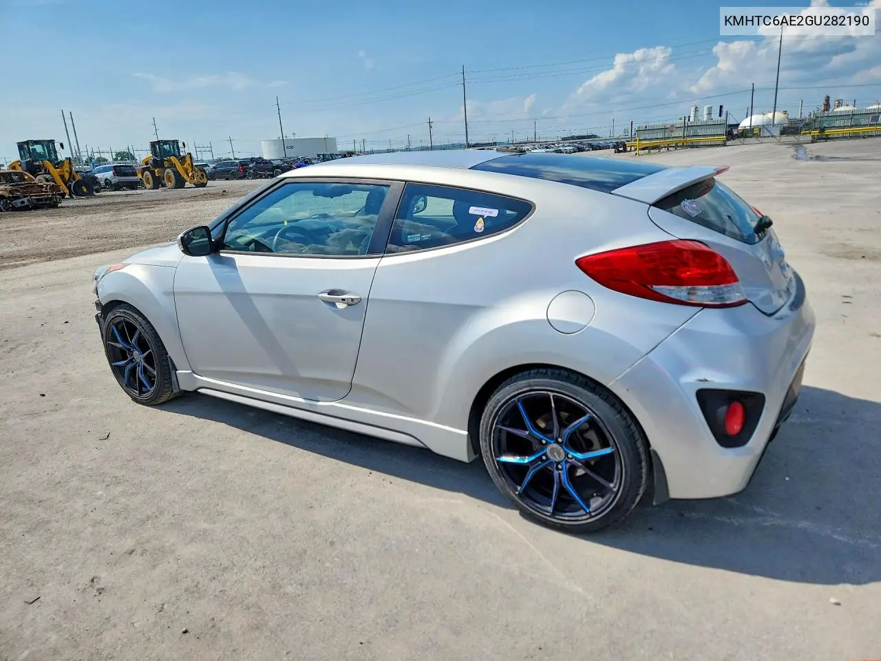 2016 Hyundai Veloster Turbo VIN: KMHTC6AE2GU282190 Lot: 60380856