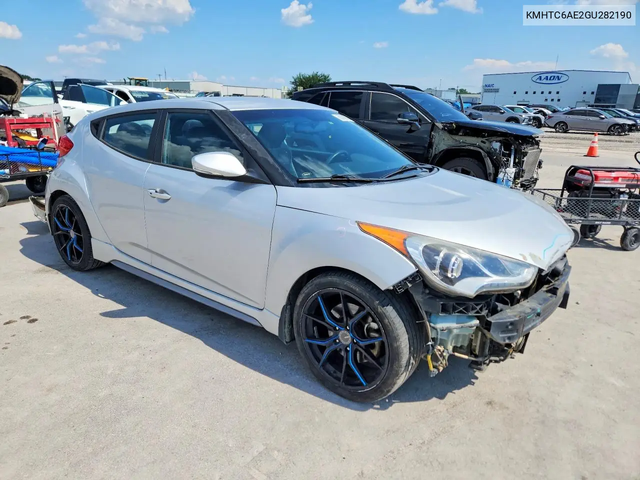 2016 Hyundai Veloster Turbo VIN: KMHTC6AE2GU282190 Lot: 60380856