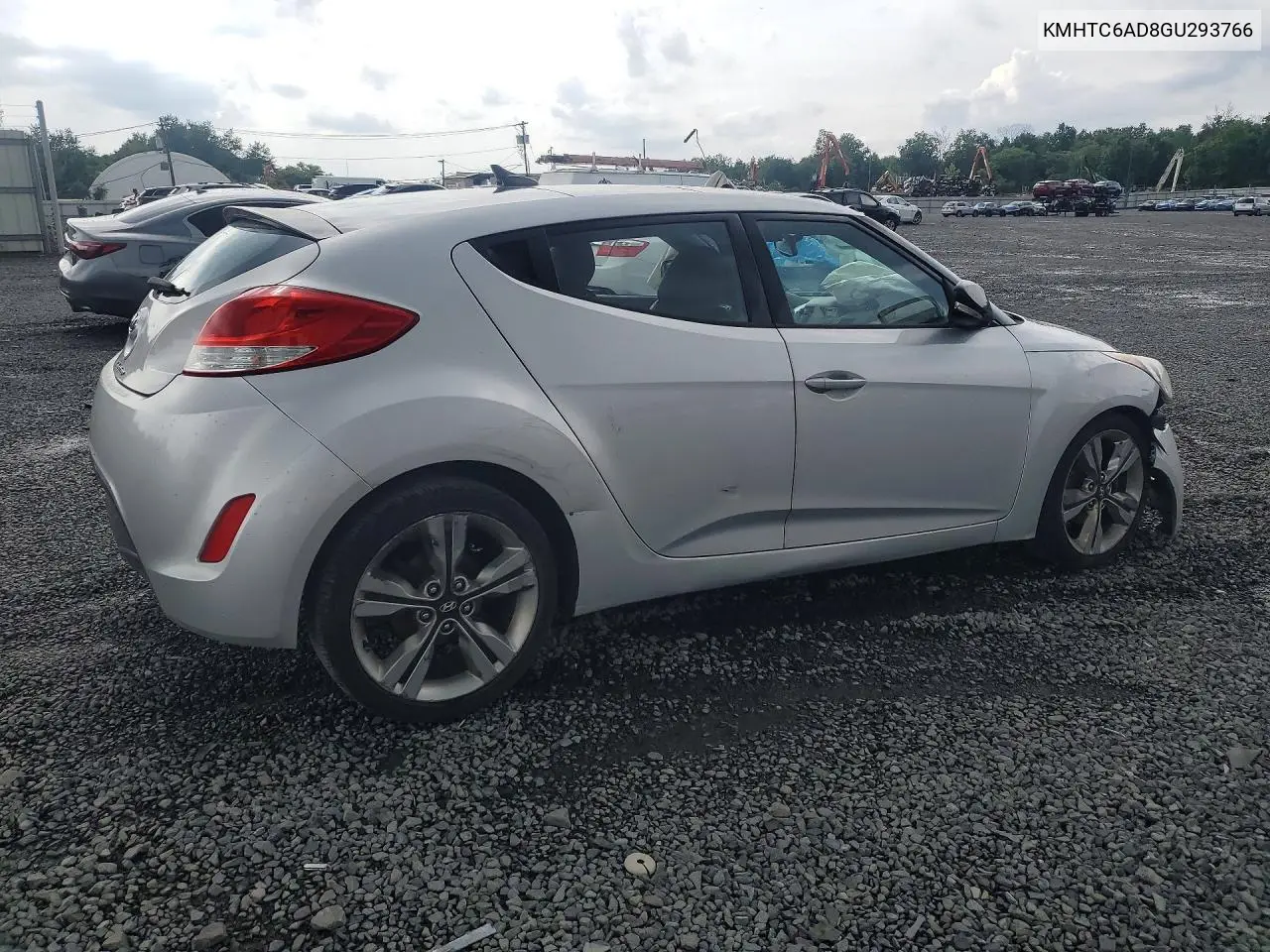 2016 Hyundai Veloster Base VIN: KMHTC6AD8GU293766 Lot: 60405616