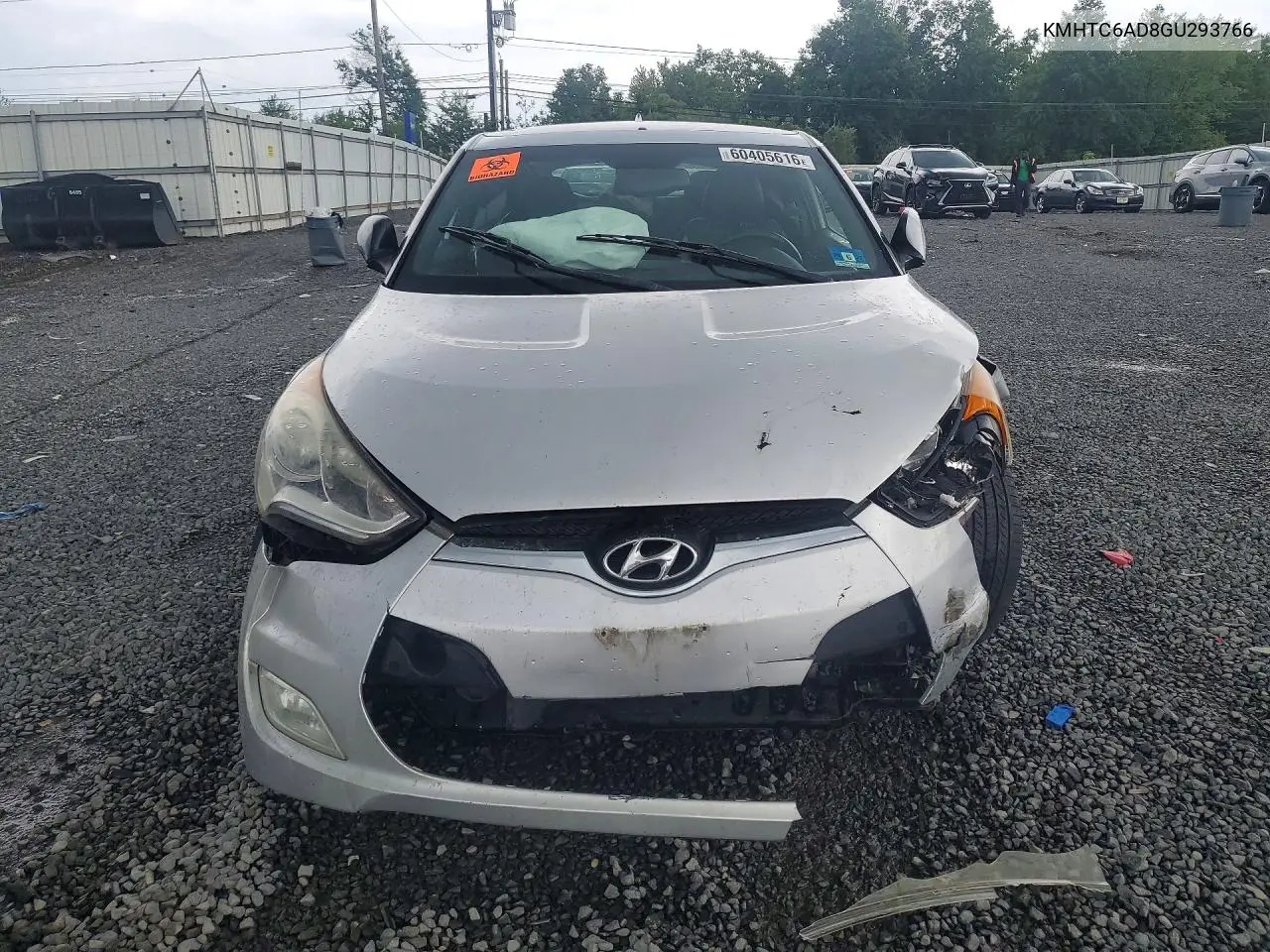 2016 Hyundai Veloster Base VIN: KMHTC6AD8GU293766 Lot: 60405616