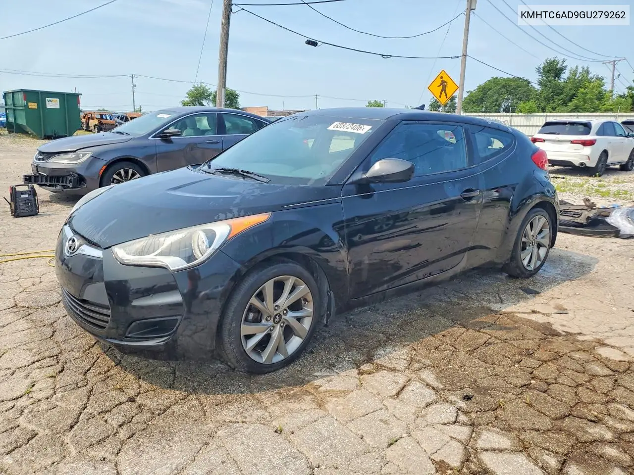 2016 Hyundai Veloster Base VIN: KMHTC6AD9GU279262 Lot: 60872406