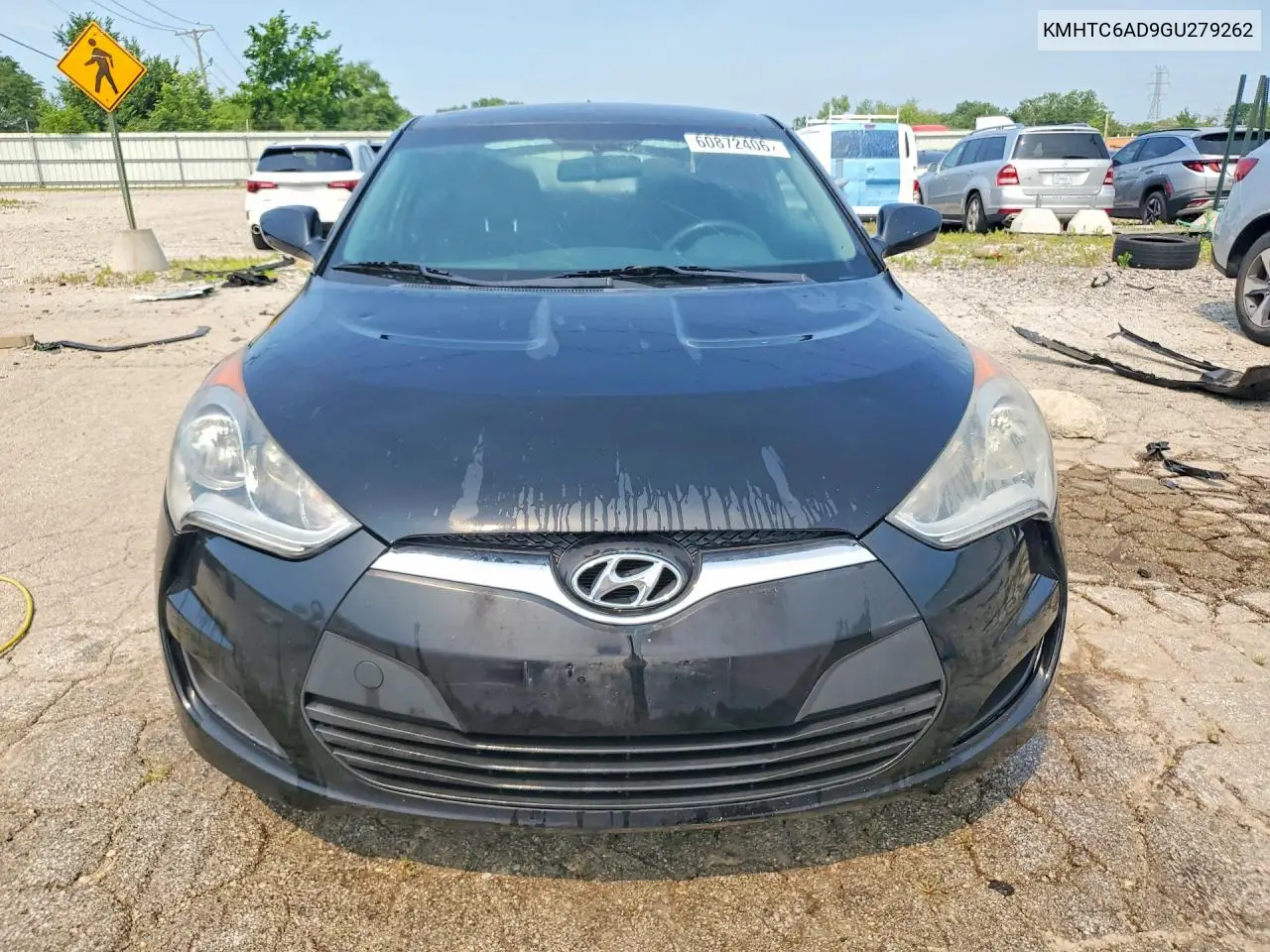 2016 Hyundai Veloster Base VIN: KMHTC6AD9GU279262 Lot: 60872406