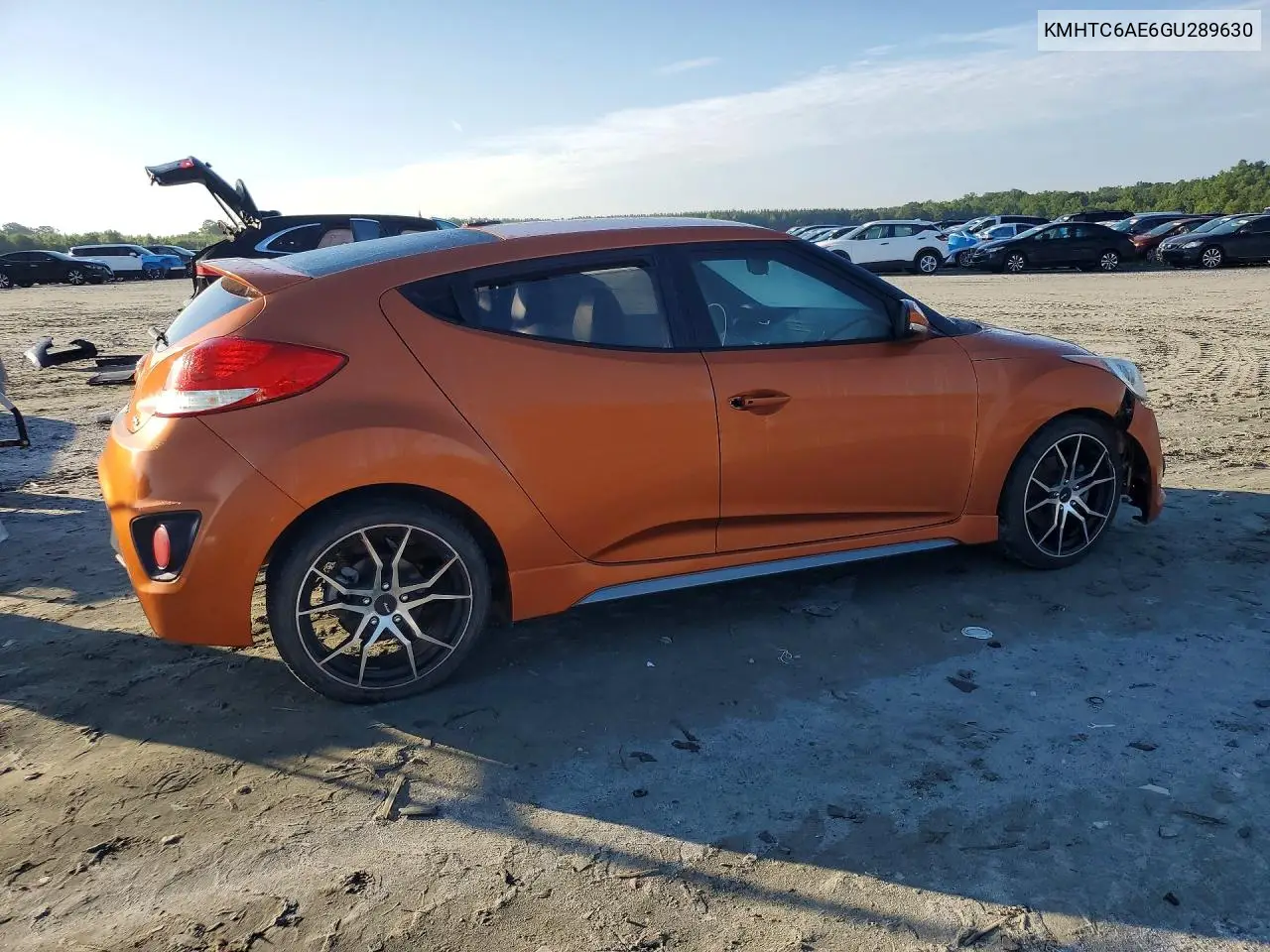 2016 Hyundai Veloster Turbo VIN: KMHTC6AE6GU289630 Lot: 60921926