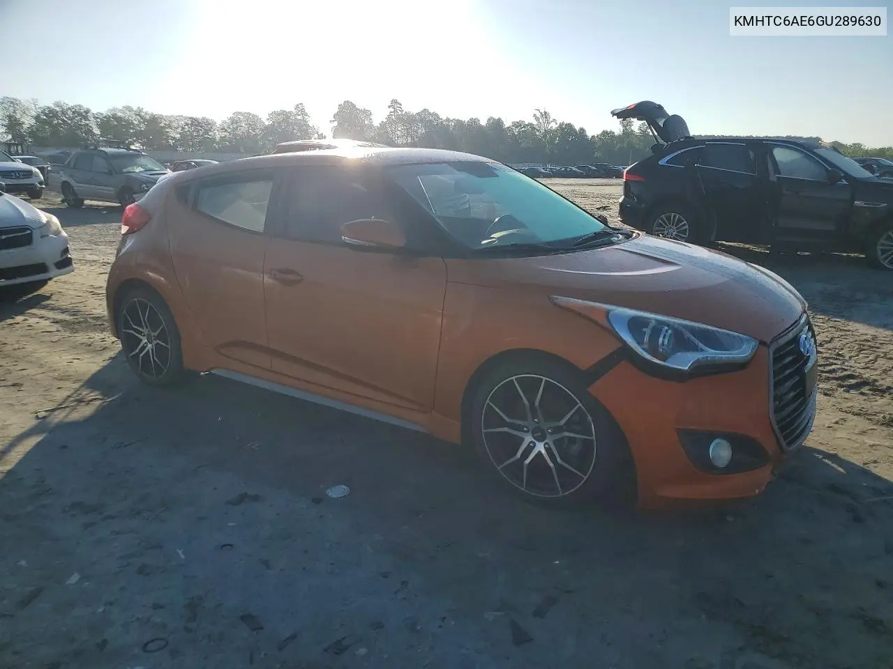 2016 Hyundai Veloster Turbo VIN: KMHTC6AE6GU289630 Lot: 60921926