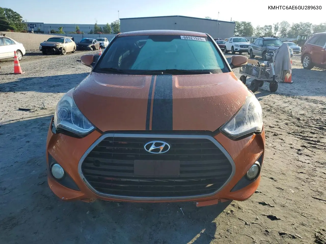 2016 Hyundai Veloster Turbo VIN: KMHTC6AE6GU289630 Lot: 60921926