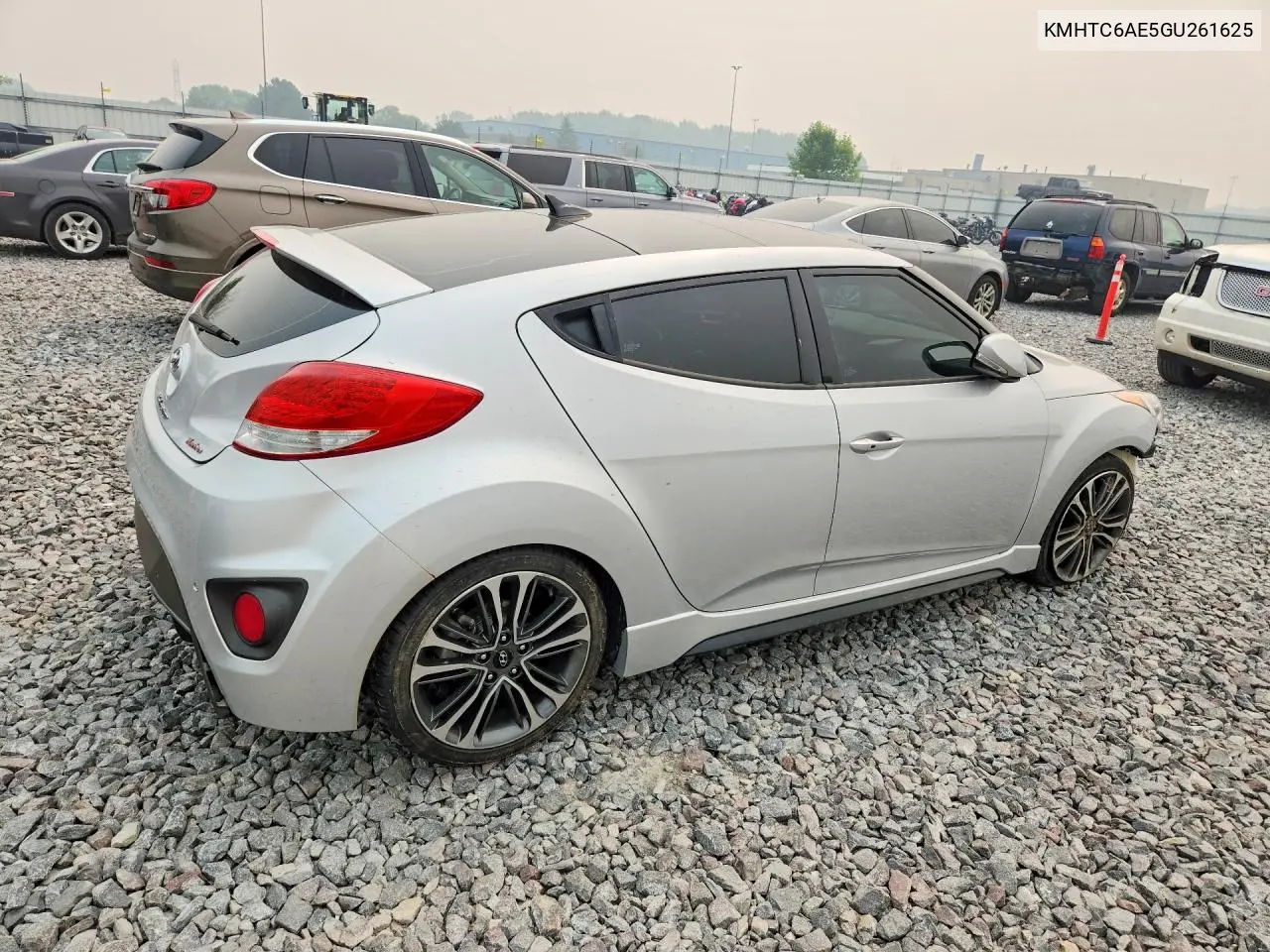 2016 Hyundai Veloster Turbo VIN: KMHTC6AE5GU261625 Lot: 61152166
