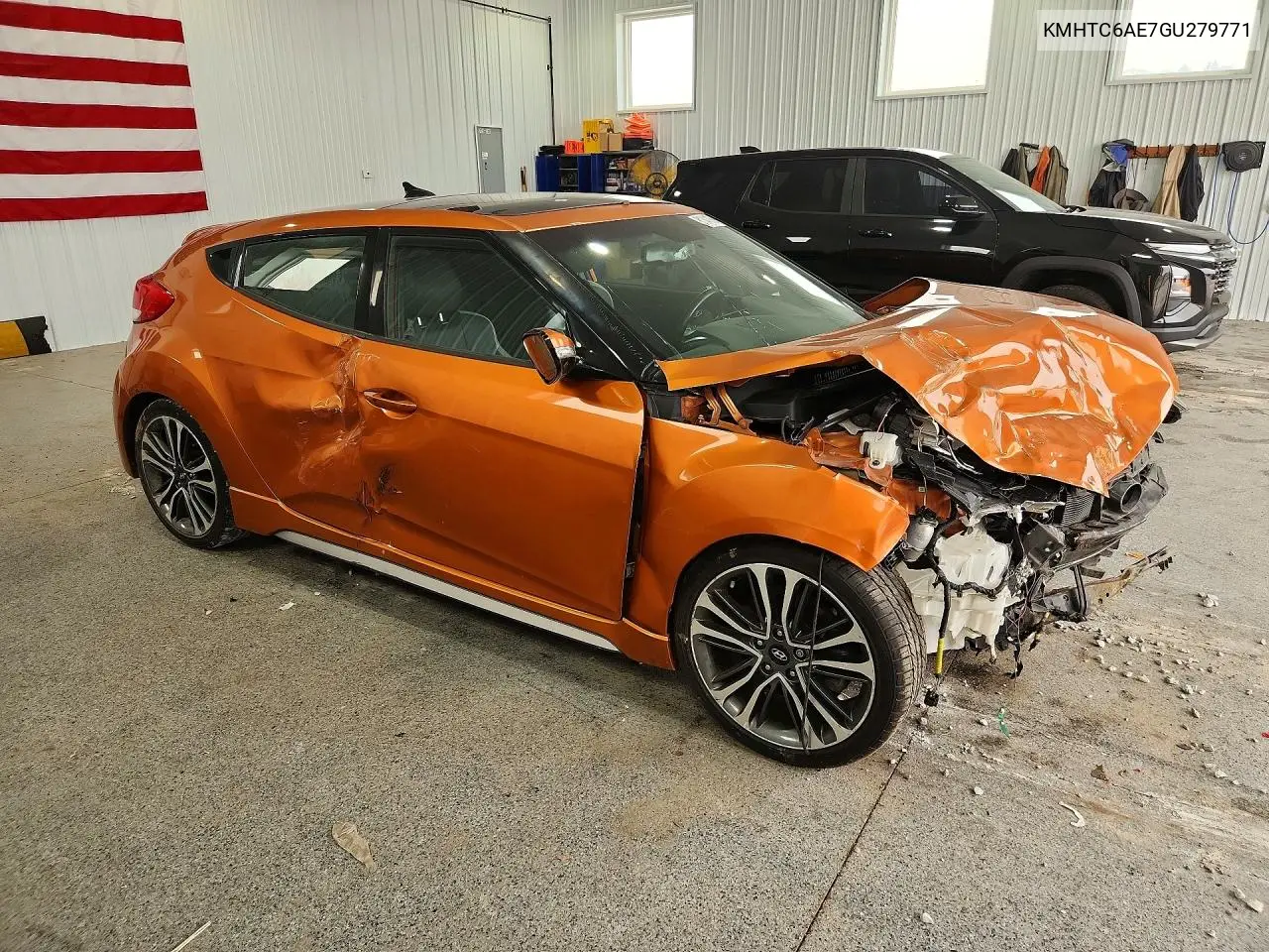 2016 Hyundai Veloster Turbo VIN: KMHTC6AE7GU279771 Lot: 61341076