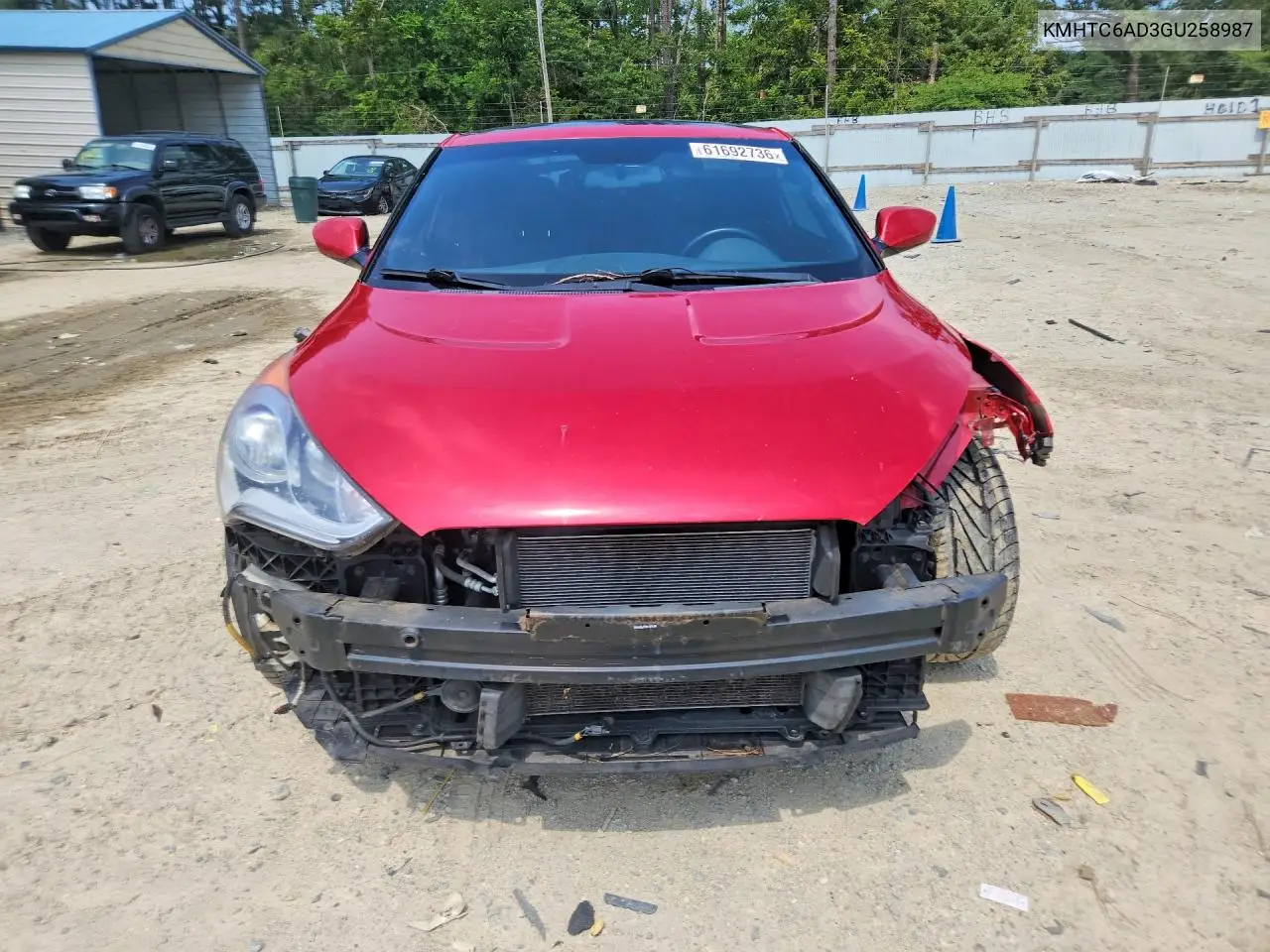 2016 Hyundai Veloster Base VIN: KMHTC6AD3GU258987 Lot: 61692736