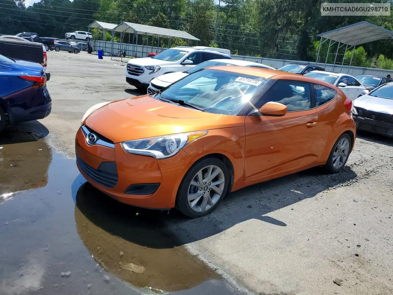 2016 Hyundai Veloster Base VIN: KMHTC6AD6GU298710 Lot: 61714726
