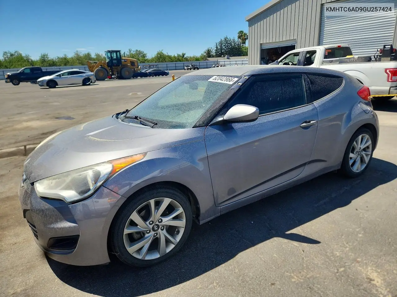 2016 Hyundai Veloster Base VIN: KMHTC6AD9GU257424 Lot: 62042866