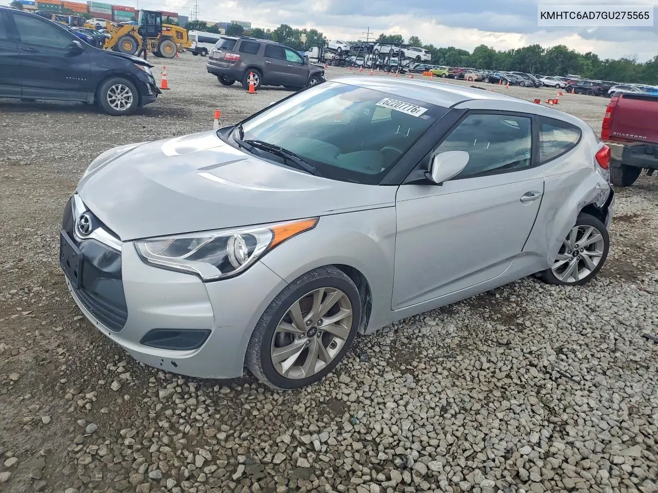 2016 Hyundai Veloster Base VIN: KMHTC6AD7GU275565 Lot: 62207776