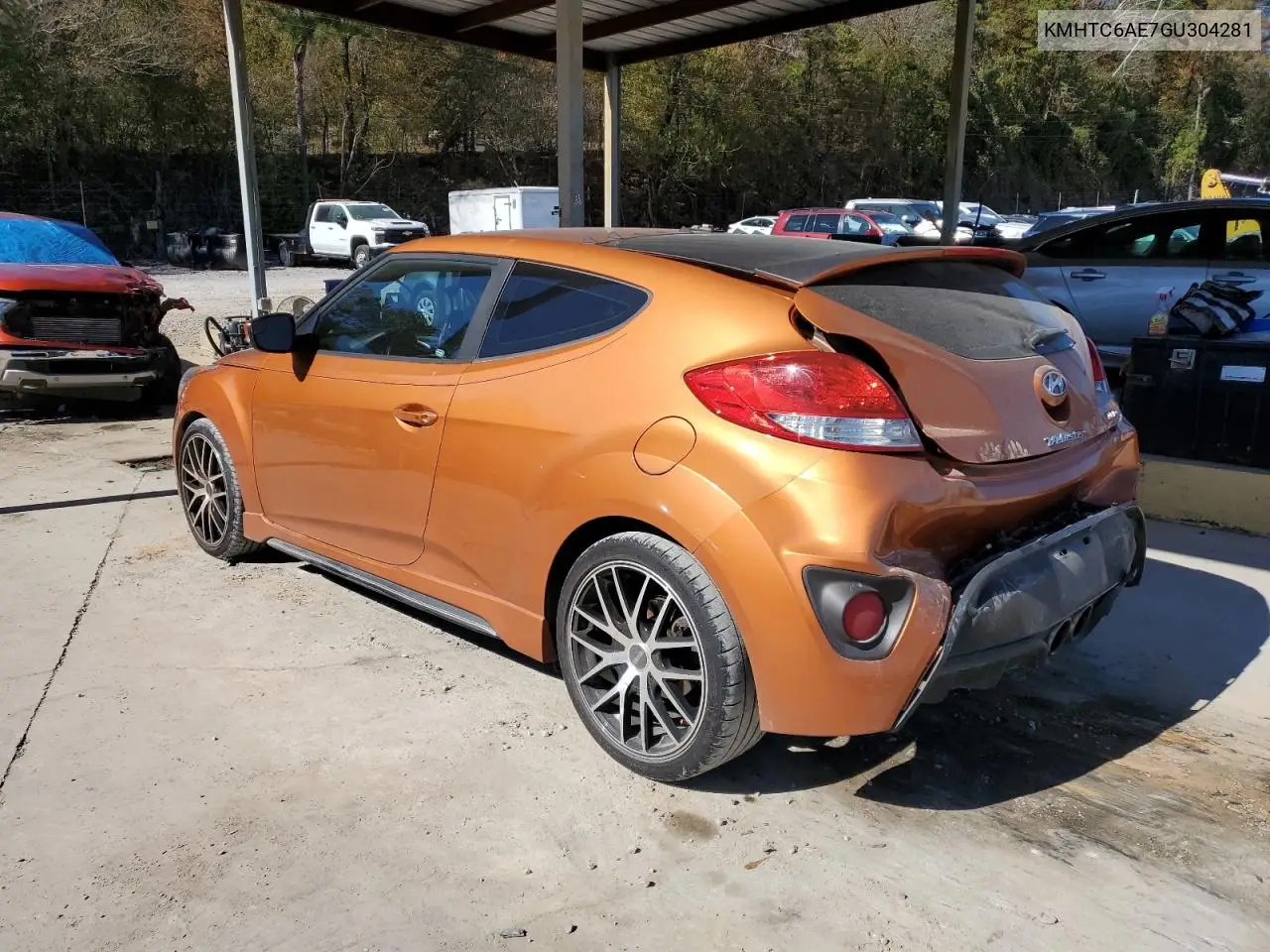 KMHTC6AE7GU304281 2016 Hyundai Veloster