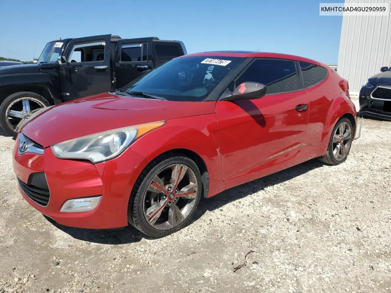 KMHTC6AD4GU290959 2016 Hyundai Veloster - Pri Repo - Ck Eng Light On