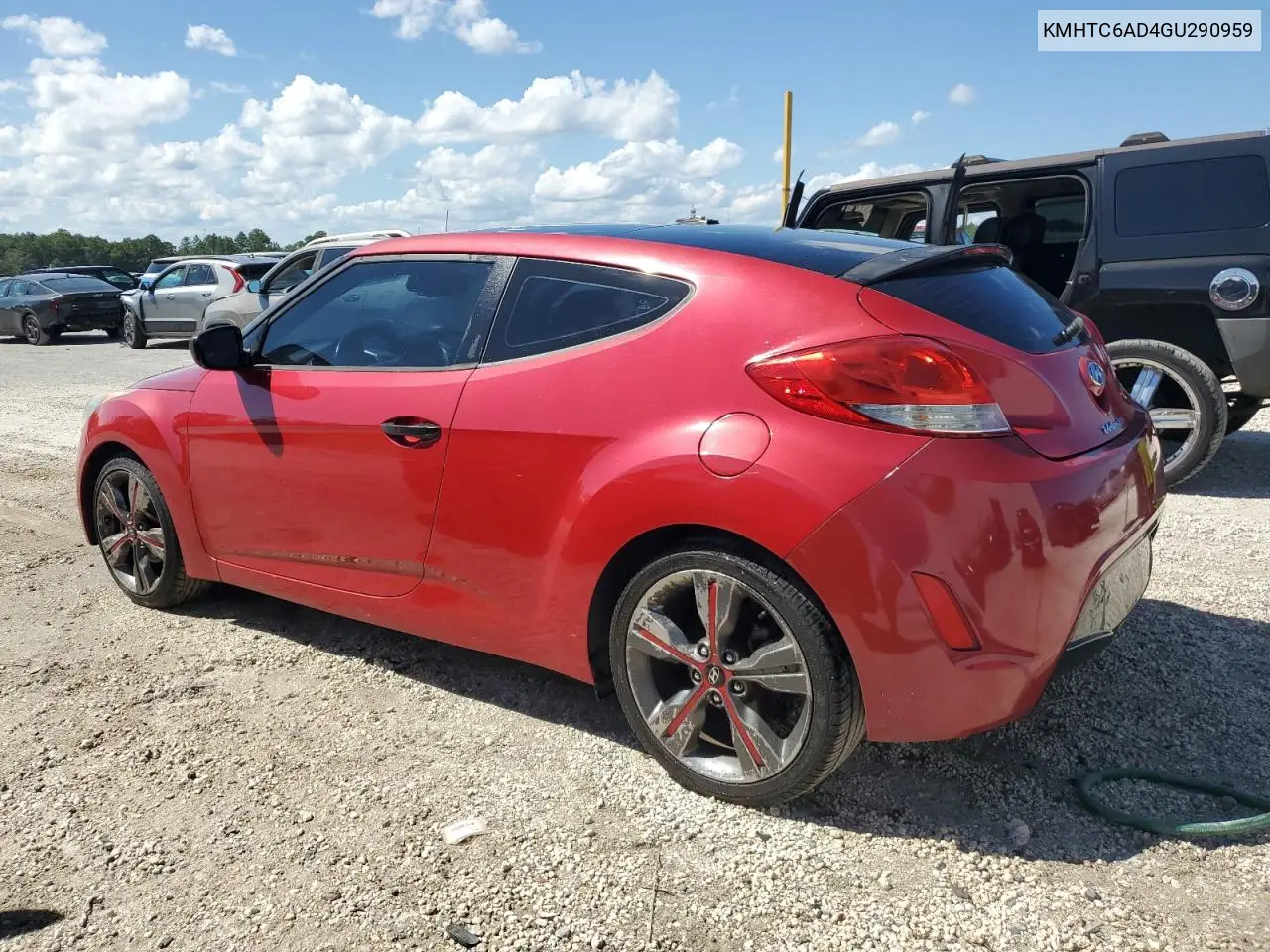 KMHTC6AD4GU290959 2016 Hyundai Veloster - Pri Repo - Ck Eng Light On