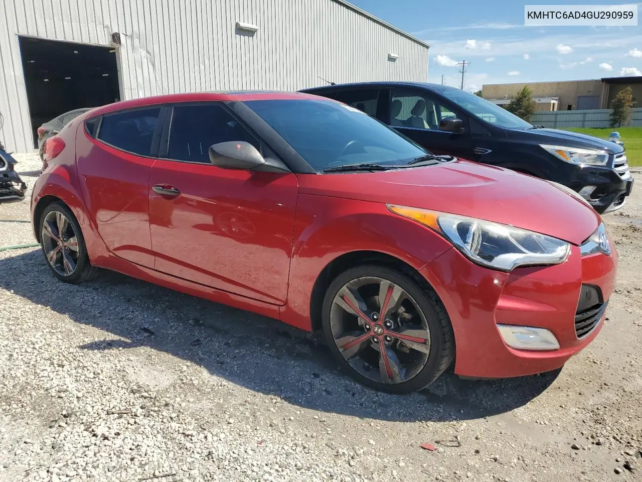 KMHTC6AD4GU290959 2016 Hyundai Veloster - Pri Repo - Ck Eng Light On