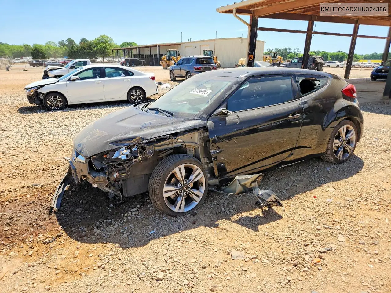 2017 Hyundai Veloster Value Edition VIN: KMHTC6ADXHU324386 Lot: 50096096