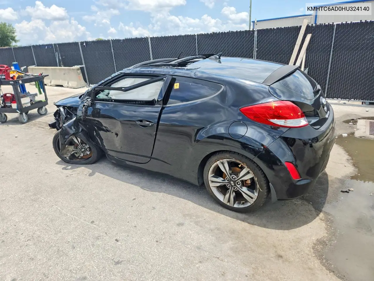 2017 Hyundai Veloster Value Edition VIN: KMHTC6AD0HU324140 Lot: 58206236