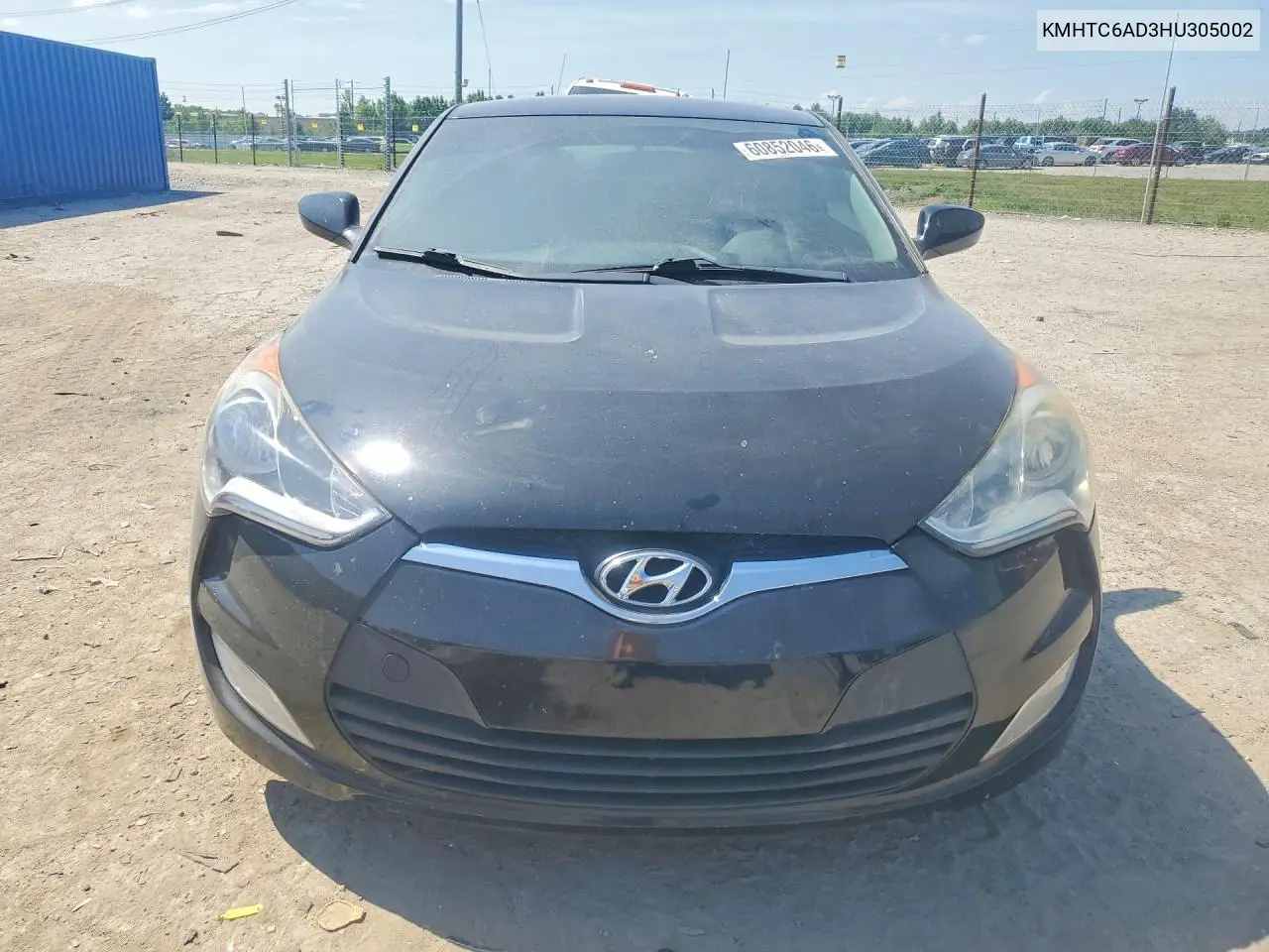 2017 Hyun Veloster VIN: KMHTC6AD3HU305002 Lot: 60852046