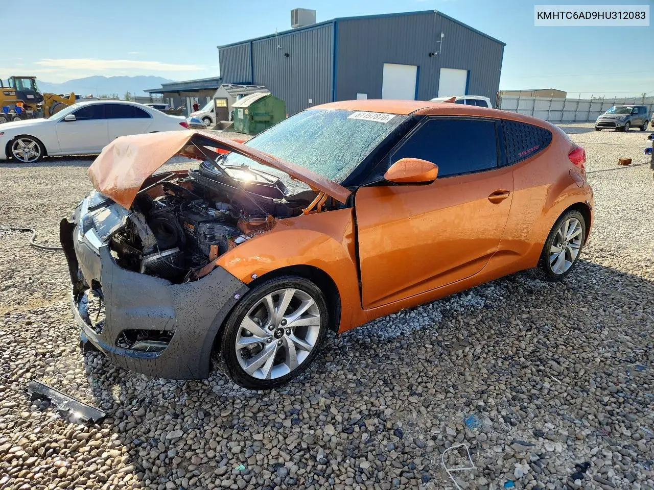 2017 Hyundai Veloster Base VIN: KMHTC6AD9HU312083 Lot: 61157876