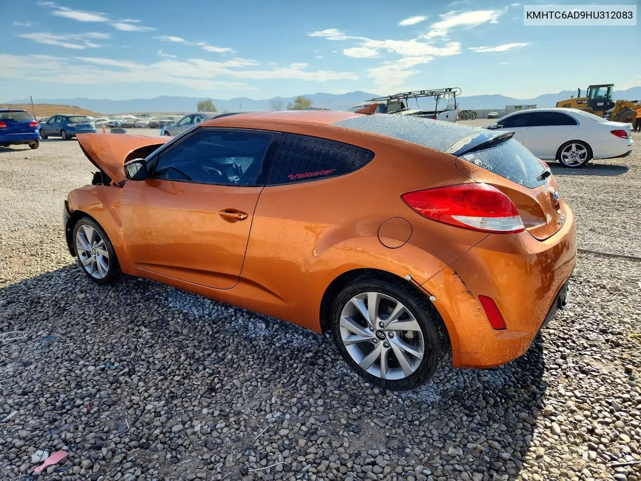 2017 Hyundai Veloster Base VIN: KMHTC6AD9HU312083 Lot: 61157876