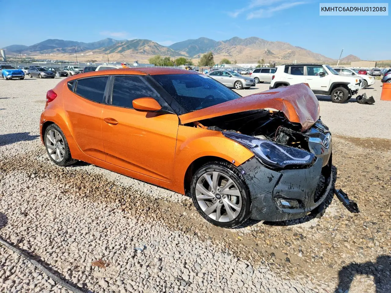 2017 Hyundai Veloster Base VIN: KMHTC6AD9HU312083 Lot: 61157876