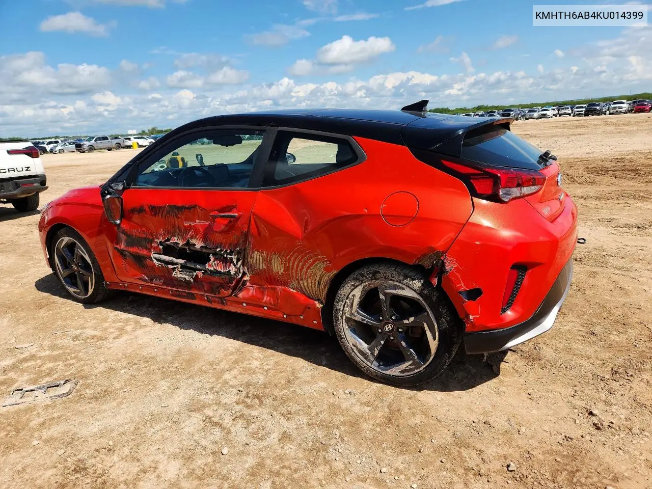 2019 Hyundai Veloster Turbo Ultimate VIN: KMHTH6AB4KU014399 Lot: 57568466
