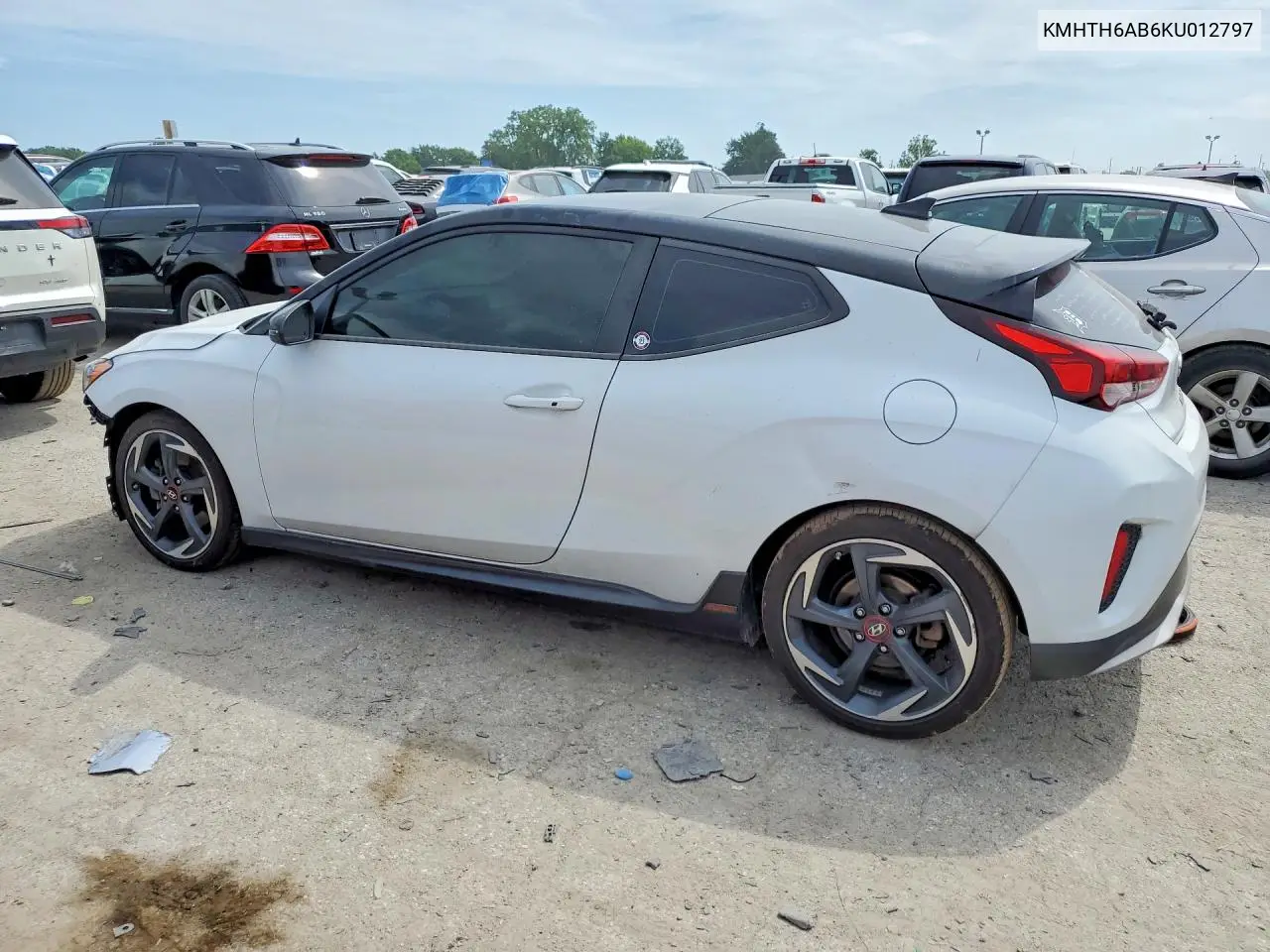 2019 Hyundai Veloster Turbo Ultimate VIN: KMHTH6AB6KU012797 Lot: 59659616