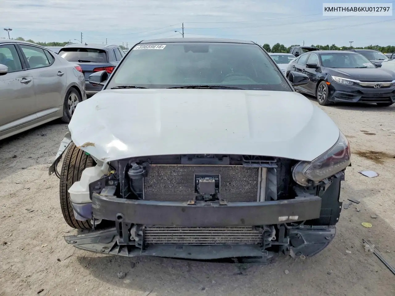 2019 Hyundai Veloster Turbo Ultimate VIN: KMHTH6AB6KU012797 Lot: 59659616
