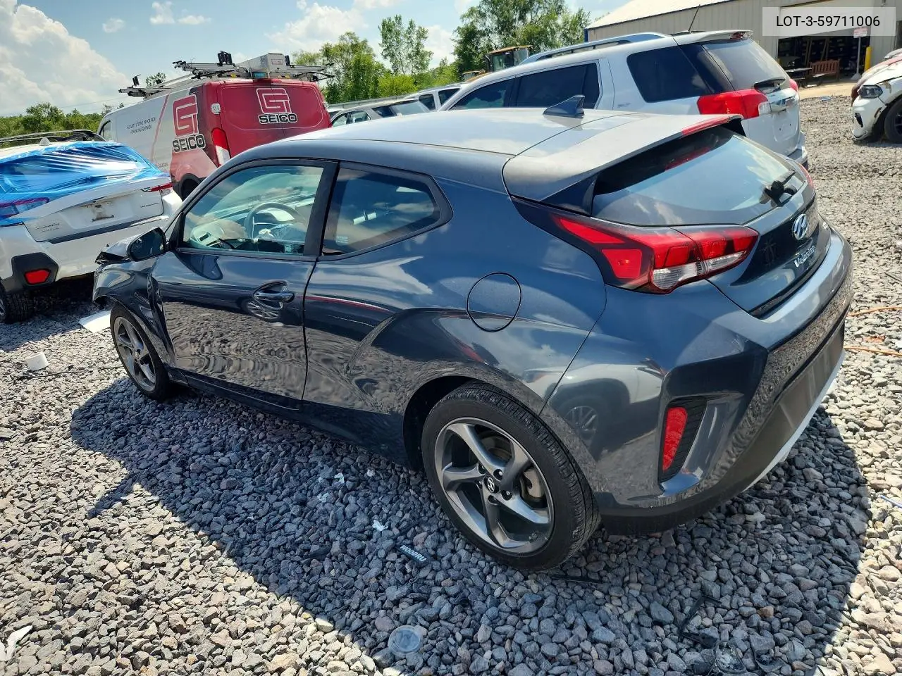 2019 Hyundai Veloster Automatic VIN: KMHTG6AF0KU016804 Lot: 59711006
