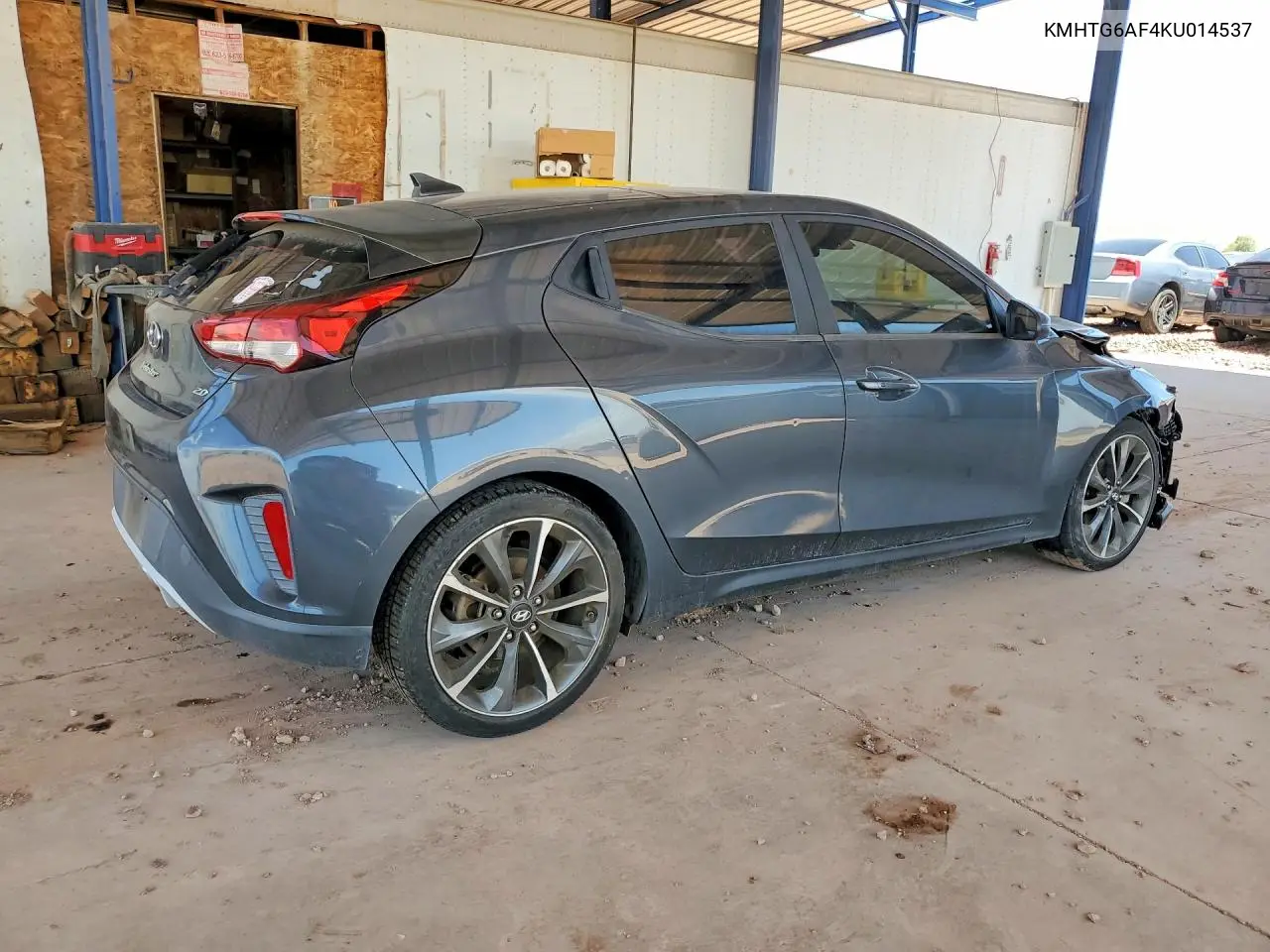 2019 Hyundai Veloster 2.0L Premium VIN: KMHTG6AF4KU014537 Lot: 60009786