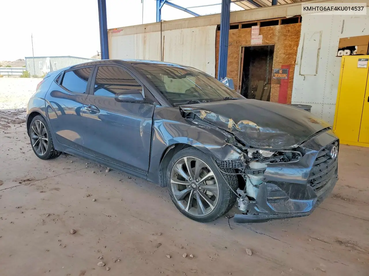 2019 Hyundai Veloster 2.0L Premium VIN: KMHTG6AF4KU014537 Lot: 60009786