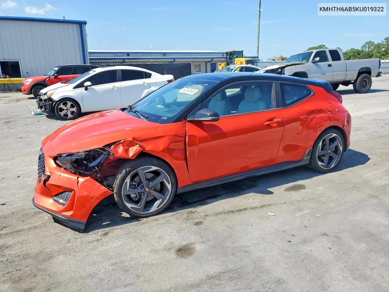 2019 Hyundai Veloster Turbo Ultimate VIN: KMHTH6AB5KU019322 Lot: 60248546
