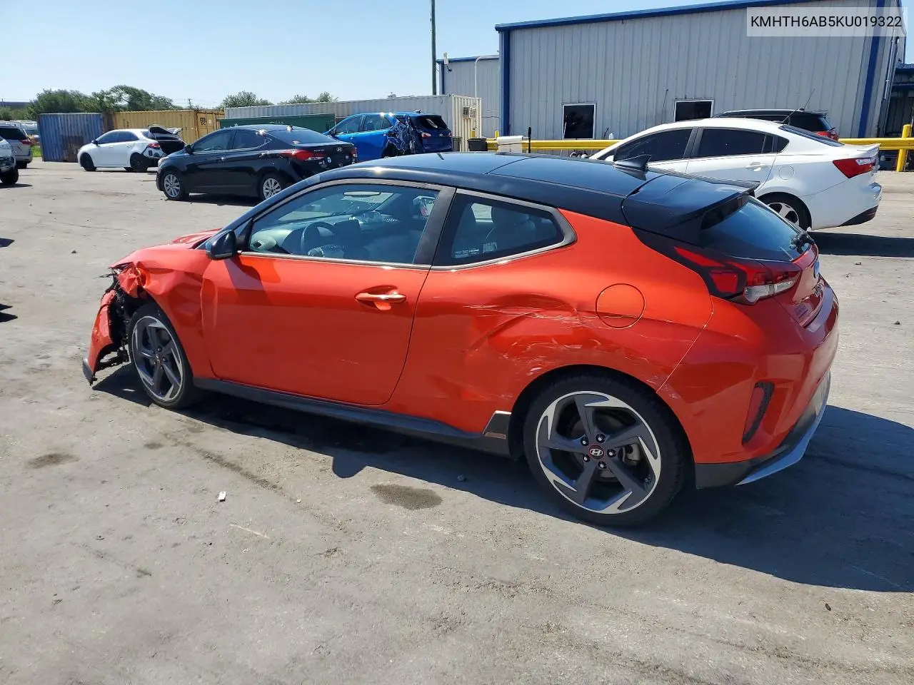 2019 Hyundai Veloster Turbo Ultimate VIN: KMHTH6AB5KU019322 Lot: 60248546