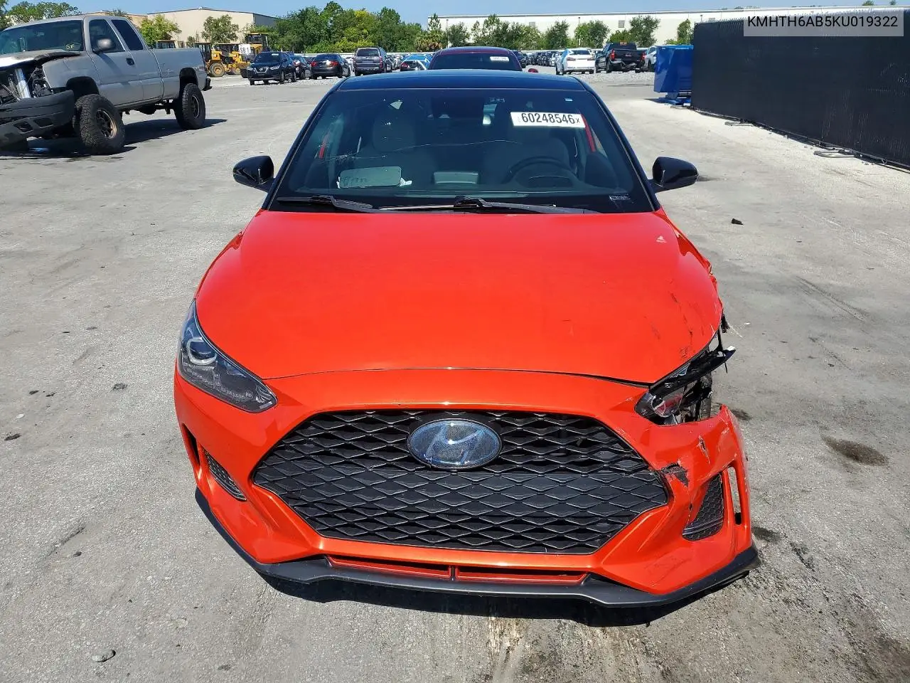 2019 Hyundai Veloster Turbo Ultimate VIN: KMHTH6AB5KU019322 Lot: 60248546