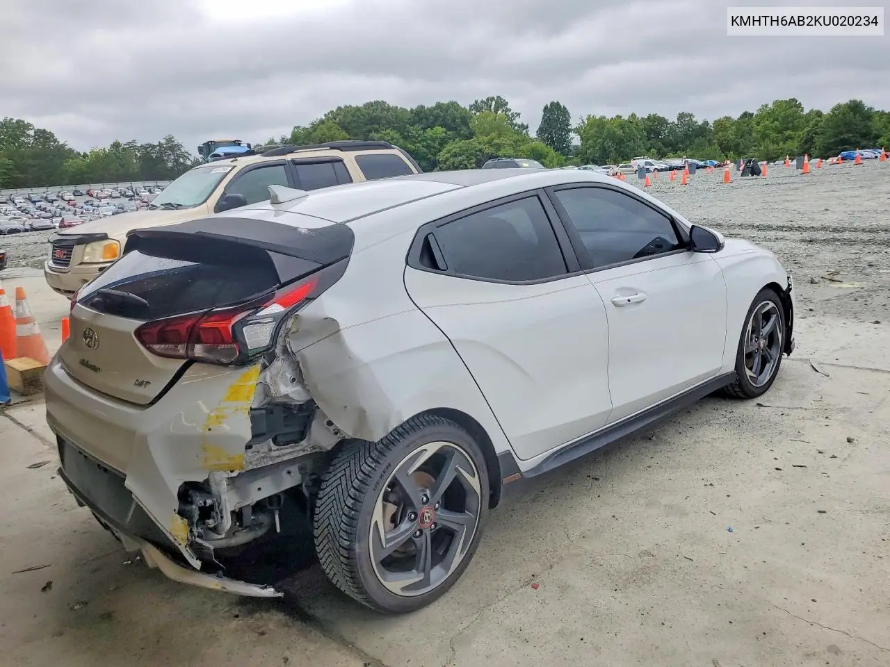 2019 Hyundai Veloster Turbo R-Spec VIN: KMHTH6AB2KU020234 Lot: 60549296