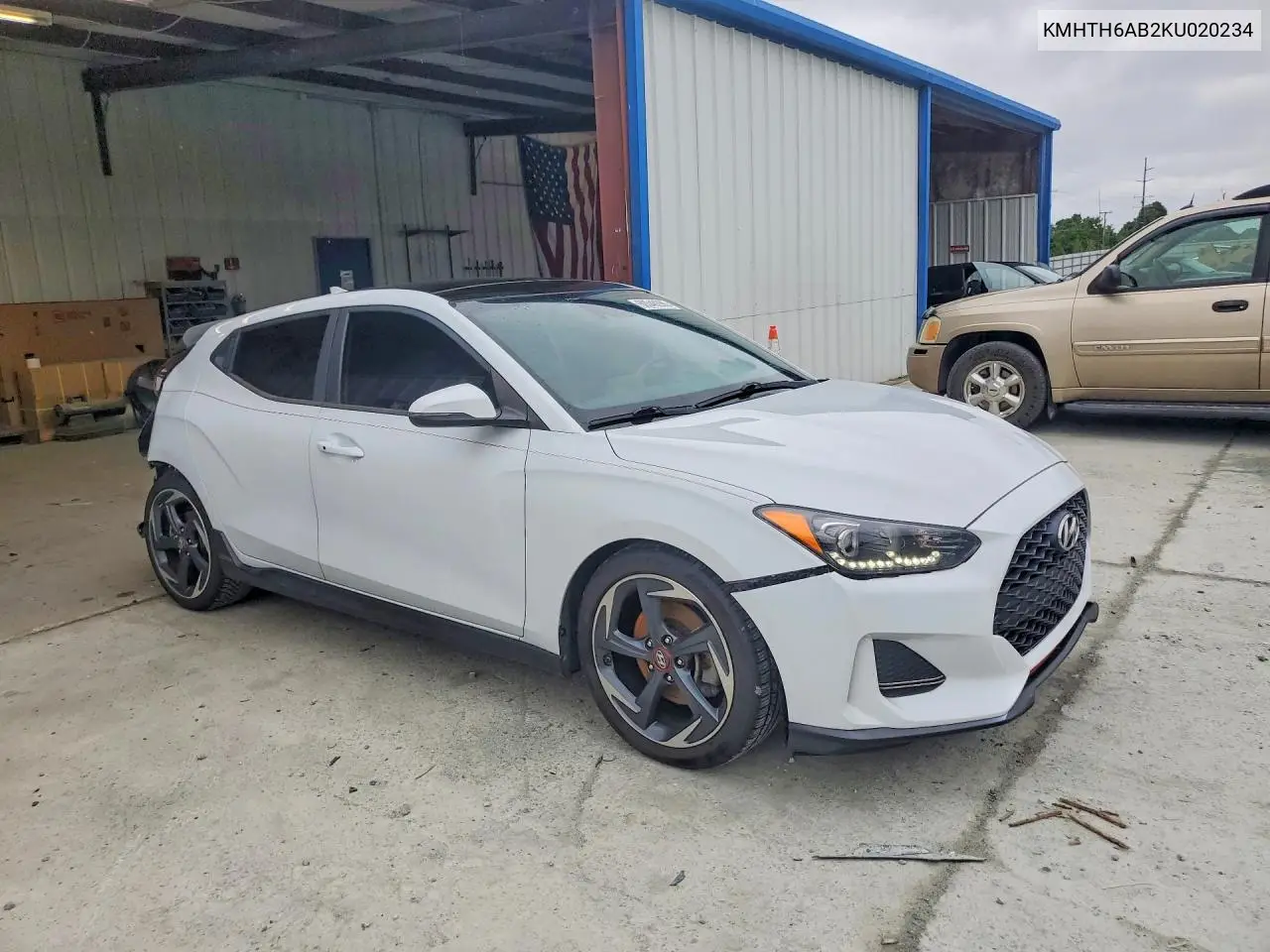 2019 Hyundai Veloster Turbo R-Spec VIN: KMHTH6AB2KU020234 Lot: 60549296