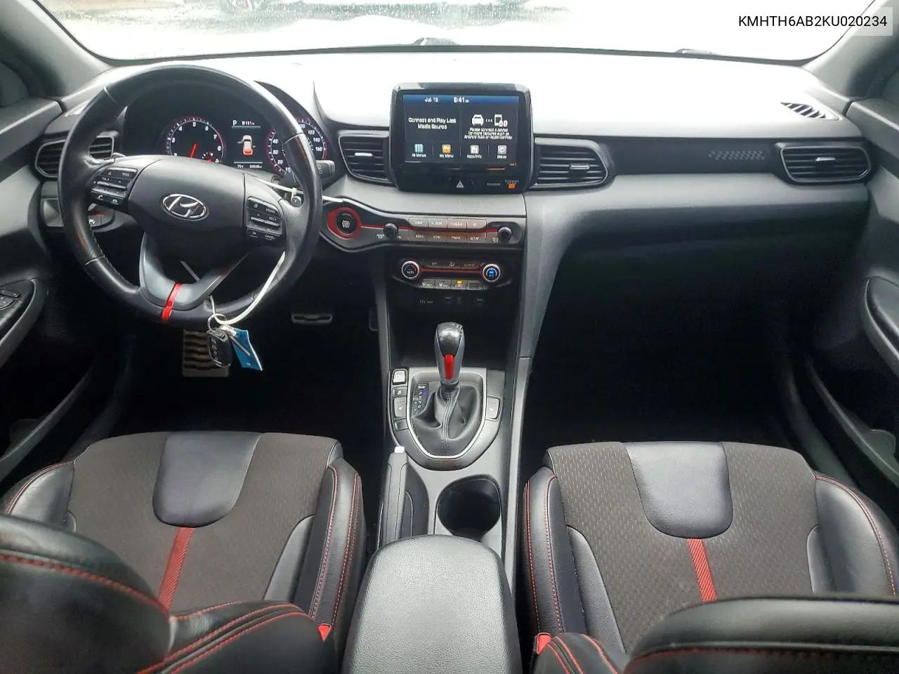 2019 Hyundai Veloster Turbo R-Spec VIN: KMHTH6AB2KU020234 Lot: 60549296