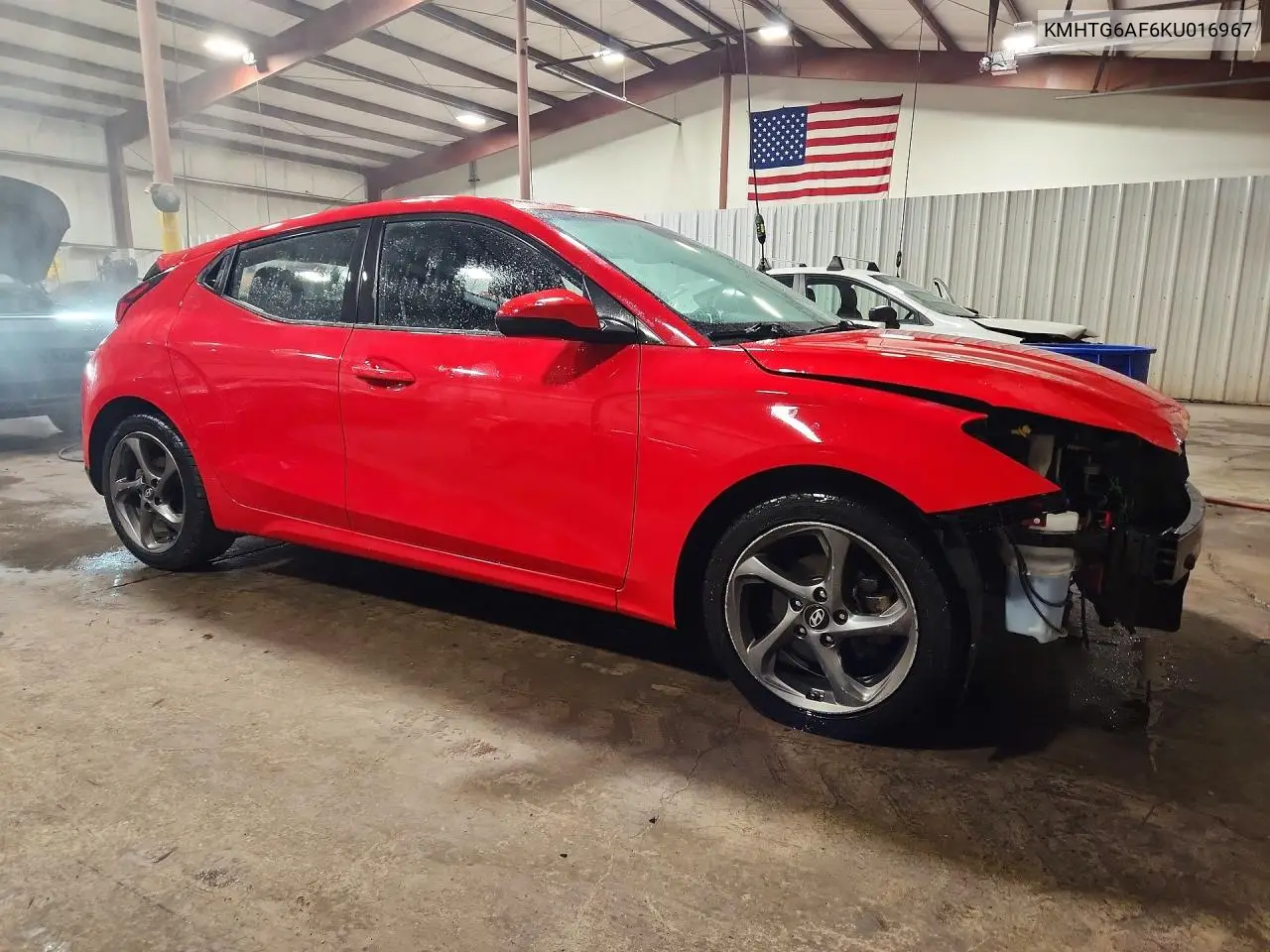 2019 Hyundai Veloster 2.0L VIN: KMHTG6AF6KU016967 Lot: 62035876