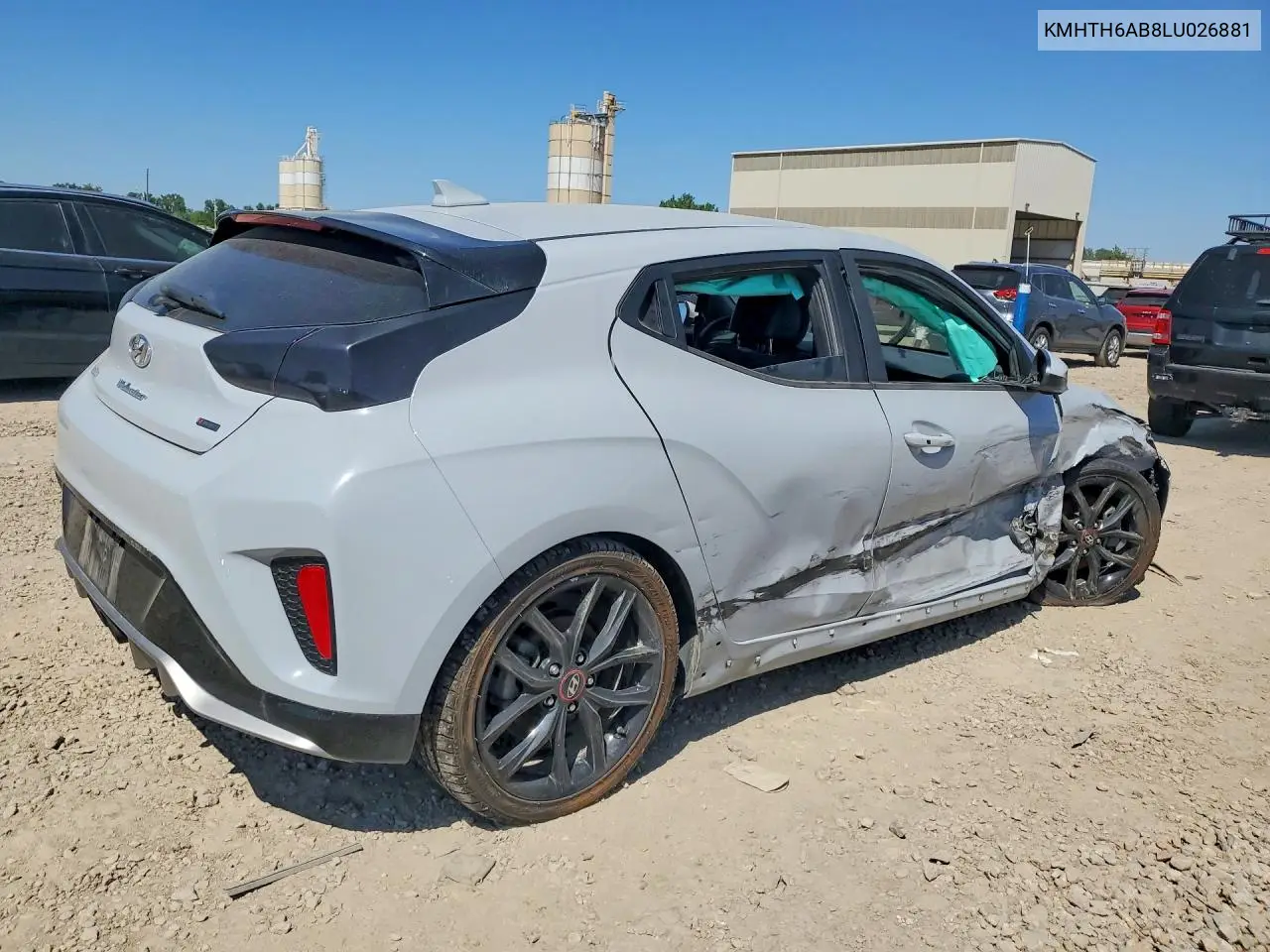 2020 Hyundai Veloster Turbo R-Spec VIN: KMHTH6AB8LU026881 Lot: 53107506