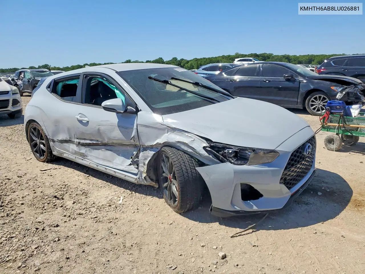 2020 Hyundai Veloster Turbo R-Spec VIN: KMHTH6AB8LU026881 Lot: 53107506