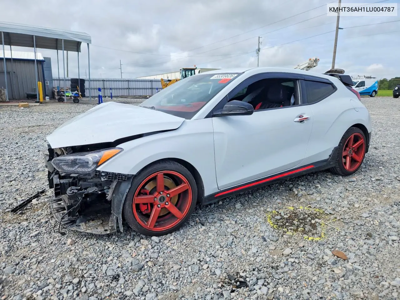 2020 Hyundai Veloster N Base VIN: KMHT36AH1LU004787 Lot: 55309626