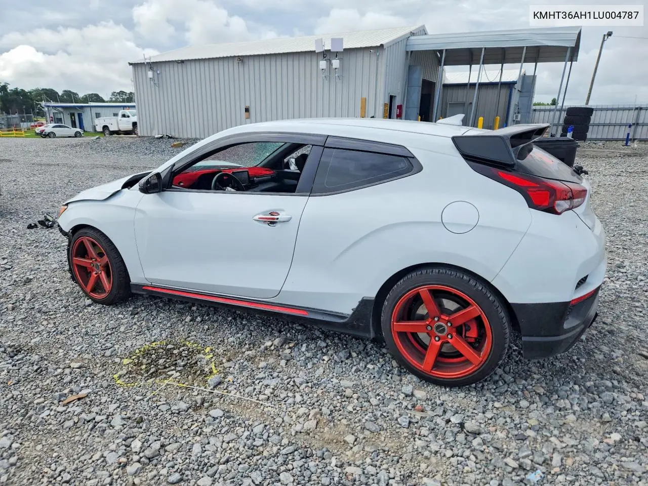 2020 Hyundai Veloster N Base VIN: KMHT36AH1LU004787 Lot: 55309626