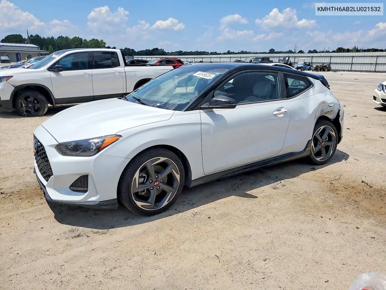 2020 Hyundai Veloster Turbo Ultimate VIN: KMHTH6AB2LU021532 Lot: 58349626